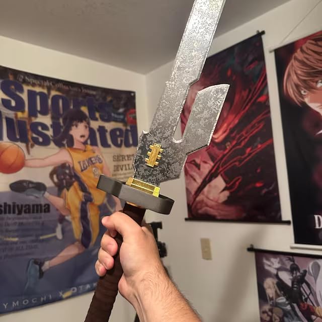 Handcrafted Real Steel Sword - Authentic Anime Cosplay Weapon Fans