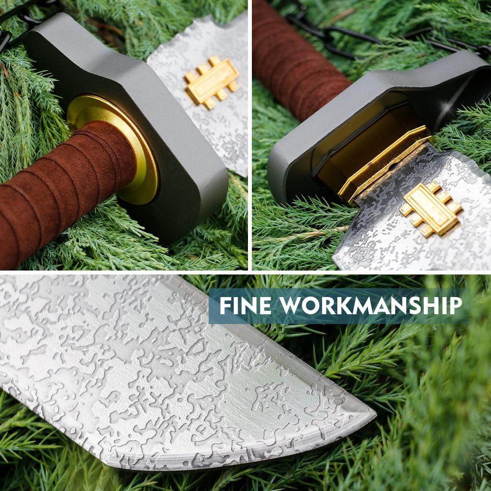 Handcrafted Real Steel Sword - Authentic Anime Cosplay Weapon Fans